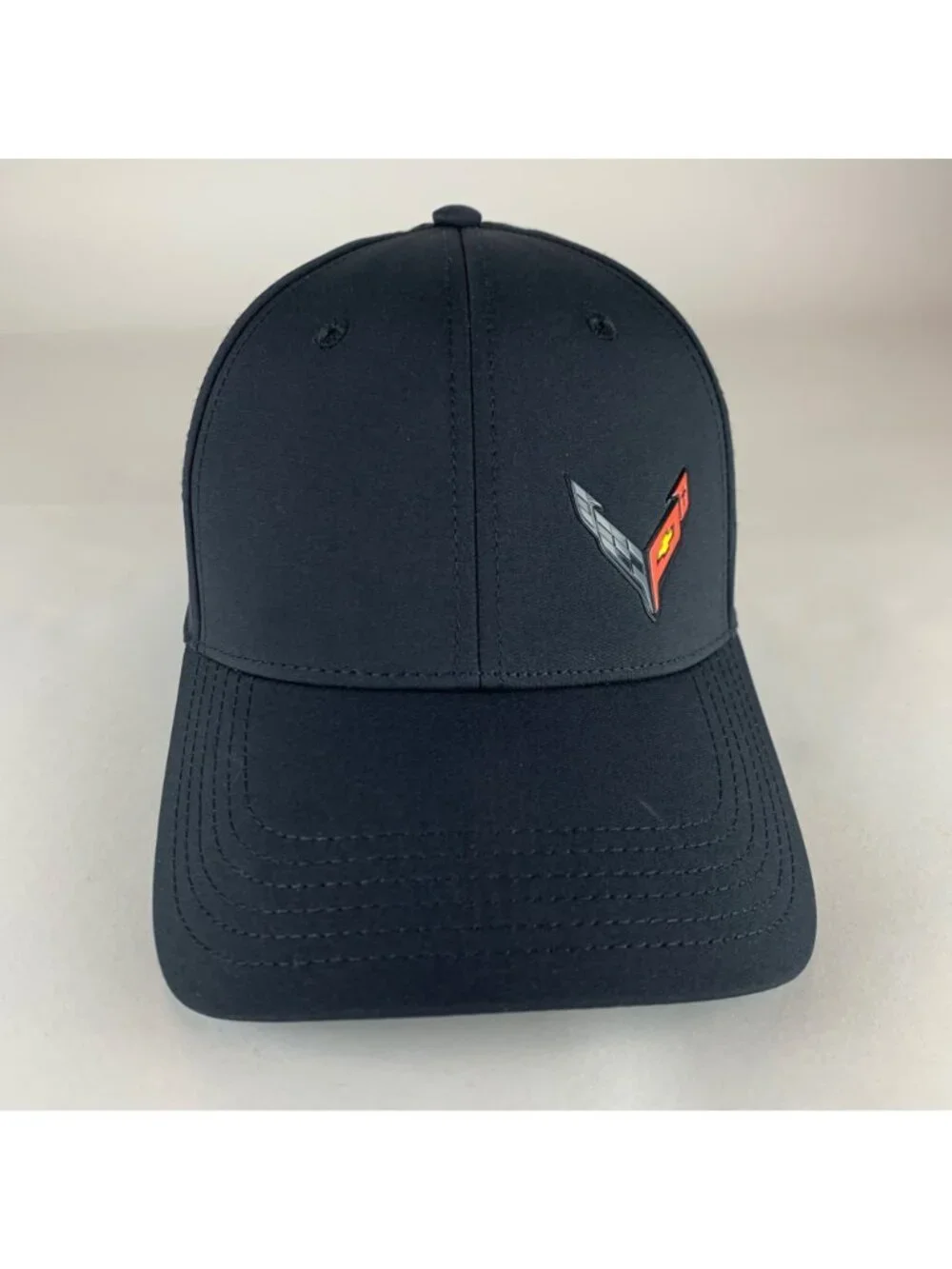Chevrolet Corvette Black Cruisin Sports Stretch Fitted Hat Mens One Size - Picture 2 of 6